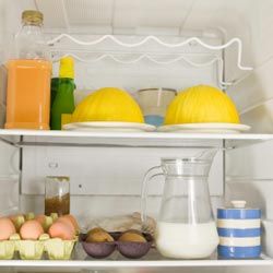 Organizing your food into groups will make transferring them back and forth much easier.
