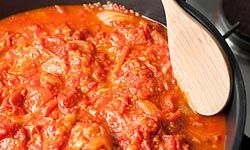 Stewed tomatoes can be just as at home in more exotic dishes as they are in traditional comfort foods like pastas. See more international tomato recipe pictures.