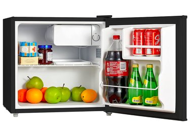 Midea WHS-65LB1 Compact Single Reversible Door Refrigerator, 1.6 Cubic Feet(0.045 Cubic Meter), Black
