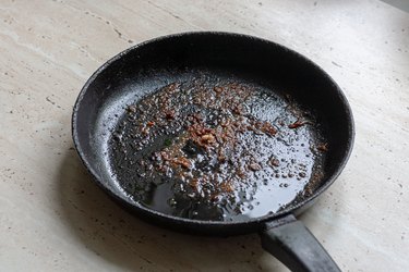 Dirty frying pan