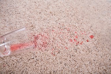 Spill Absorbing Into Carpet