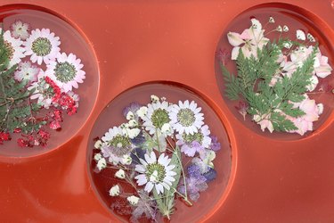 flowers in resin