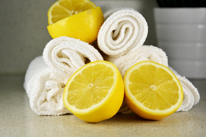 An image of homemade lemon cleaning cloths.