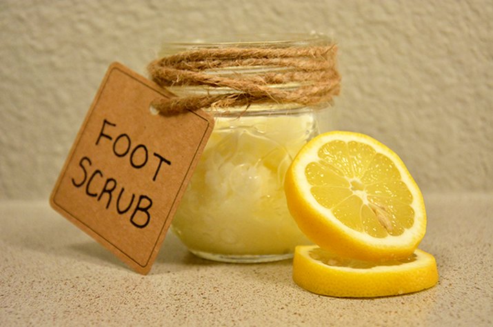 An image of lemon foot scrub.