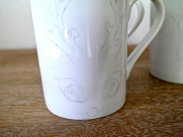 A mug with the transferred image in place