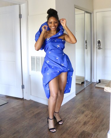 Miaira poses in Regina King-inspired DIY dress