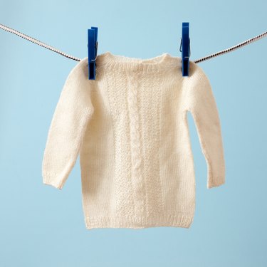 Hanging baby sweater
