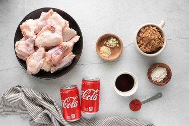 Ingredients for Coca-Cola chicken wings