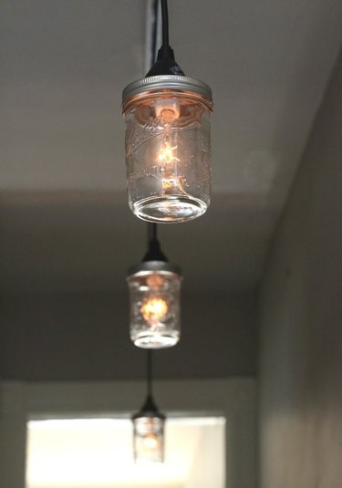 How to Make a Lighting Fixture Out of Mason Jars