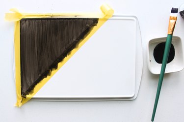 chalkboard-paint-brush-dish-cookie-sheet