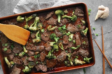 Sheet pan beef and broccoli recipe