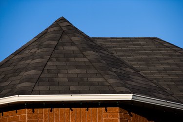 Close-up of roof pitch