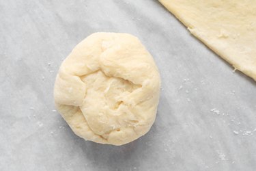 Press dough to close seams