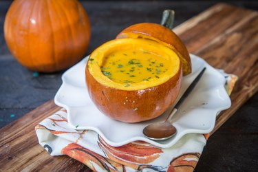 How to Serve Soup in a Pumpkin