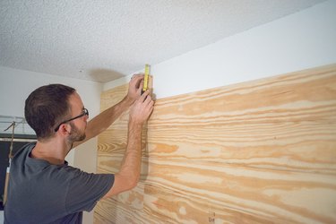 Measure the distance between the ceiling and your top board to get a snug fit.