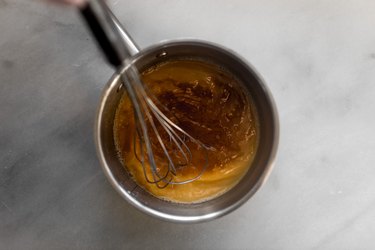 Whisk until the butter is melted and combined.