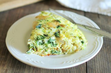 A veggie frittata makes for a healthy breakfast or lunch.