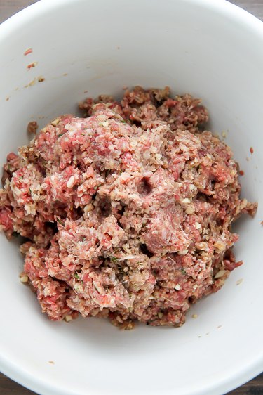 Combined meat mixture.