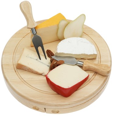Variety of gourmet cheese